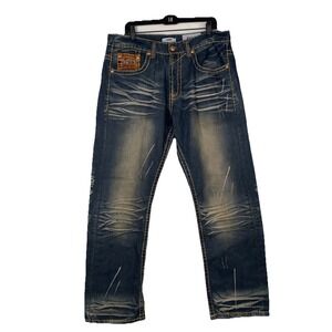 Cstar Brand Jeans Men's 38x32 by Ciano Farmer 905 Embellished Bling Buttons NWOT